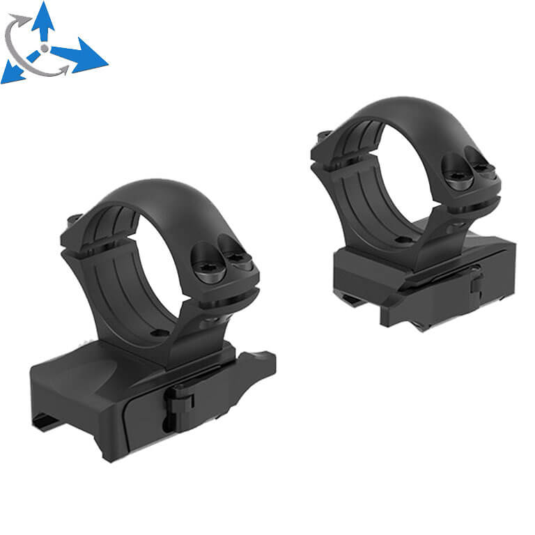 1 pulgada anillas para visor [25,4mm] | base Ergo QD de dos piezas Picatinny 