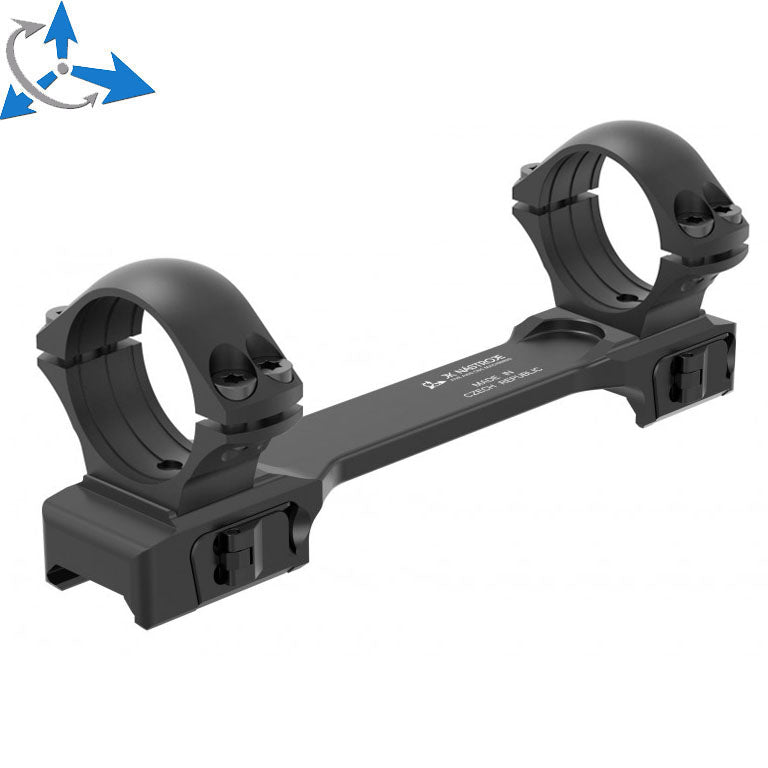 Base QD Picatinny de 30 mm anillas para visor | larga 