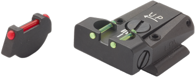 Juego de miras ajustables Ruger P85 & P89 | con fibra óptica tipo B 