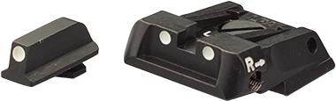 Conjunto de miras ajustables Walther Q4 SF OR & Q5 Match SF | con puntos blancos 